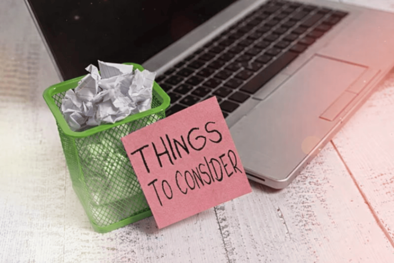 Things to consider - waste management planning